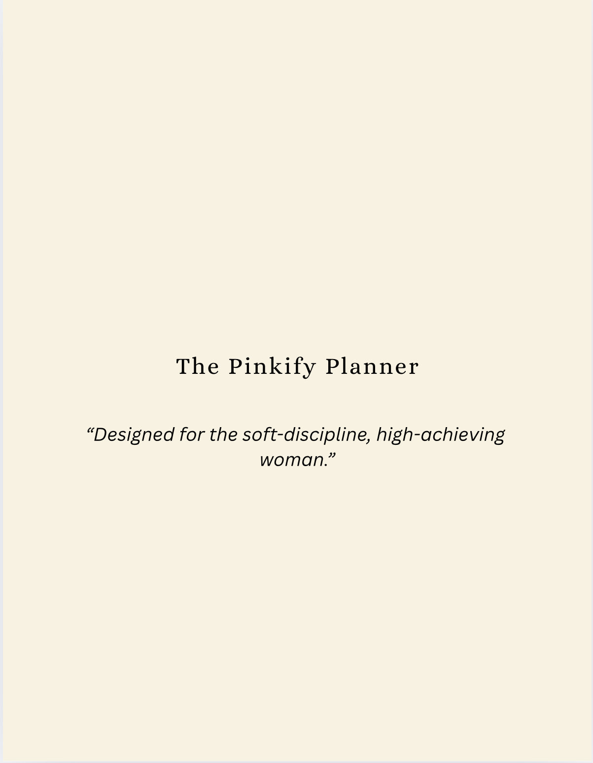 Manifestation Journal – Soft Life Feminine Planner for High-Value Women | Digital Download