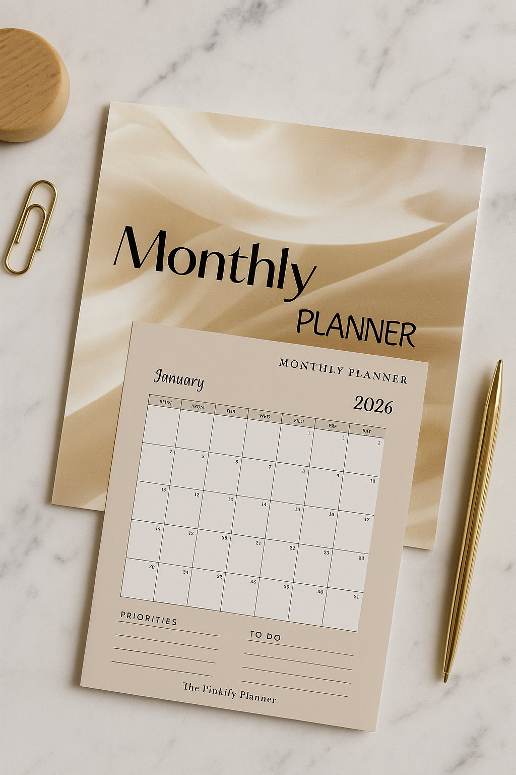 Monthly Soft-Discipline Planner | The Pinkify Planner (Digital)