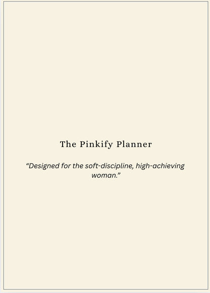 Monthly Soft-Discipline Planner | The Pinkify Planner (Digital)
