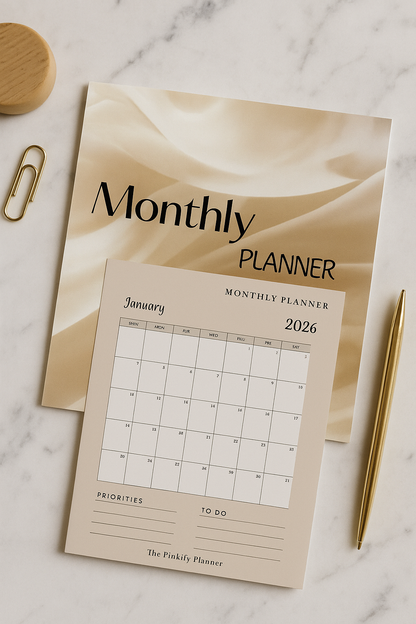 Monthly Soft-Discipline Planner | The Pinkify Planner (Digital)