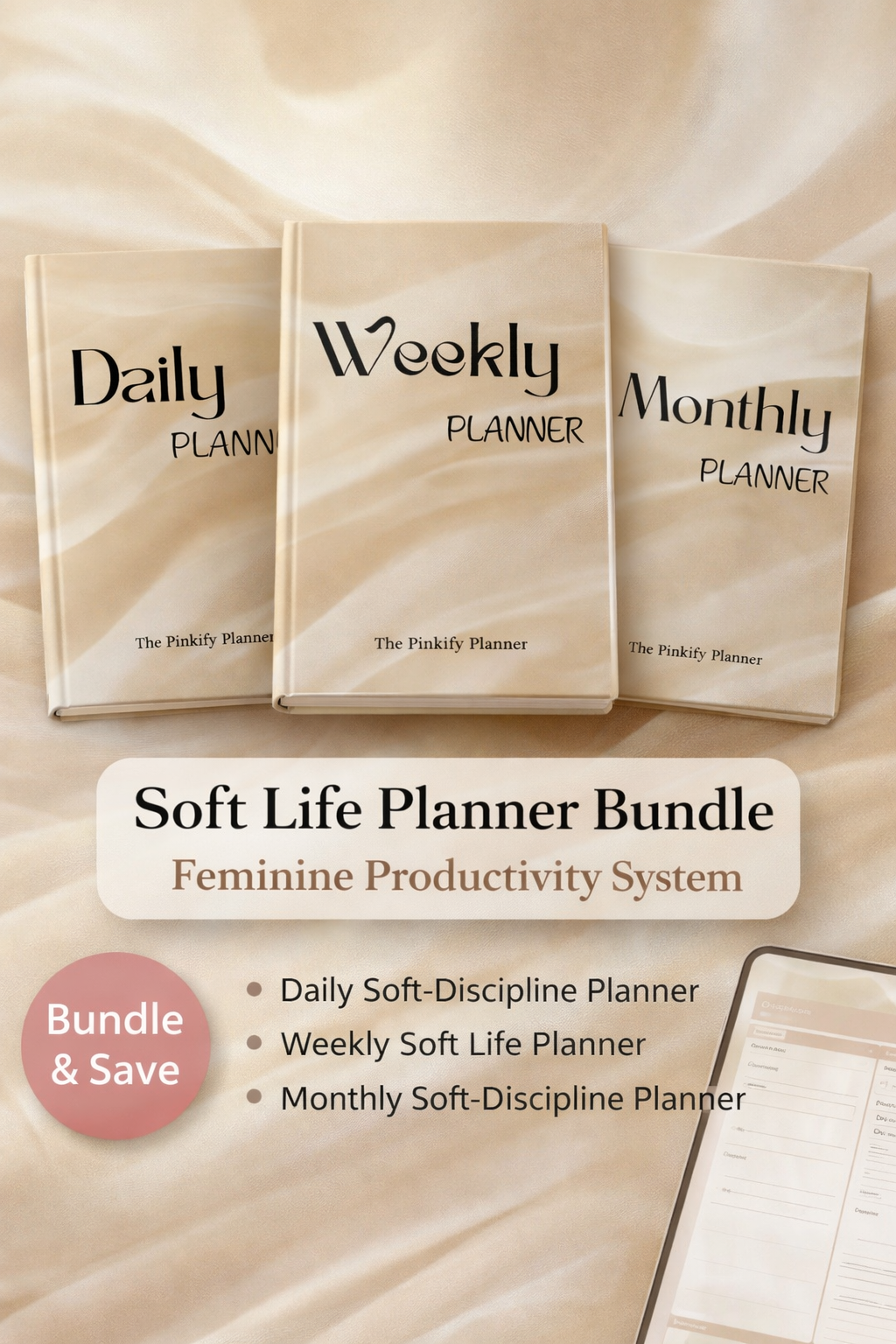 Soft Life Planner Bundle – Feminine Productivity System (Printable)